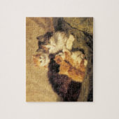 Vintages Henriëtte Ronner Knip Katzenmalerei Puzzle (Vertikal)