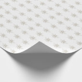 Vintages Heraldic Honey Wrapping Paper Geschenkpapier (Ecke)