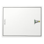 Vintages Heraldisches Mittelalter Burg Emblem Wapp Notizblock (Vorderseite)