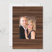 Vintages Herbst-Herbst-Foto Save The Date (Rückseite)