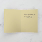 Vintages Herbstdenken Dankeskarte (Innenseite)