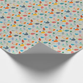 Vintages Herbstleaves Illustrationsmuster Geschenkpapier (Ecke)