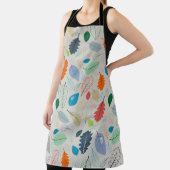 Vintages Herbstleaves Illustrationsmuster Schürze (InSitu)