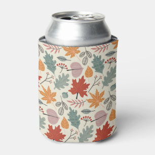 Vintages Herbstleaves und Acornmuster Dosenkühler