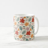 Vintages Herbstleaves und Acornmuster Kaffeetasse (VorderseiteRechts)