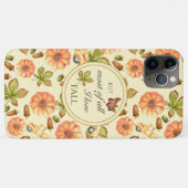 Vintages Herbstmuster Case-Mate iPhone Hülle (Rückseite (Horizontal))