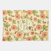 Vintages Herbstmuster Geschirrtuch (Horizontal)