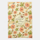 Vintages Herbstmuster Geschirrtuch (Vertikal)
