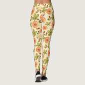 Vintages Herbstmuster Leggings (Rückseite)