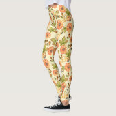 Vintages Herbstmuster Leggings (Links)