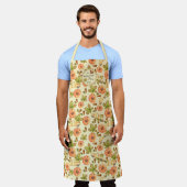 Vintages Herbstmuster Schürze (Getragen)