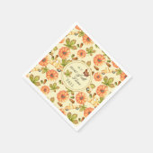 Vintages Herbstmuster Serviette (Ecke)