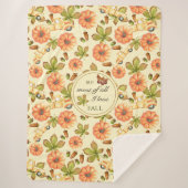 Vintages Herbstmuster Sherpadecke (Vorderseite)