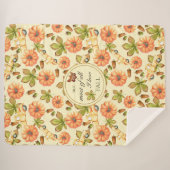 Vintages Herbstmuster Sherpadecke (Vorderseite (Horizontal))
