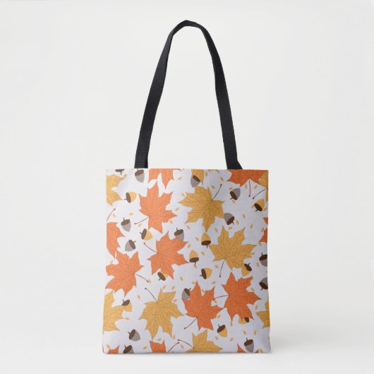 Vintages Herbstmuster Tasche (Vorderseite)