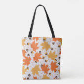 Vintages Herbstmuster Tasche (Rückseite)