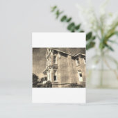 Vintages Herrenhaus Postkarte (Stehend Vorderseite)