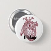 Vintages Herz Button (Vorne & Hinten)