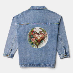 Vintages Herz Denim Jacket für einen zeitlosen Loo Jeansjacke