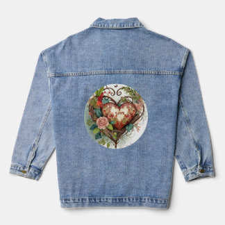 Vintages Herz Denim Jacket für einen zeitlosen Loo Jeansjacke