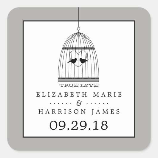 Vintages Herz - Kreislauf Quadratischer Aufkleber (Vorderseite)