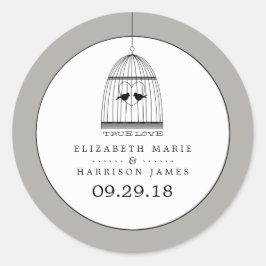 Vintages Herz - Kreislauf Runder Aufkleber