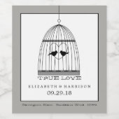 Vintages Herz - Kreislauf Weinetikett (Einzelnes Label)