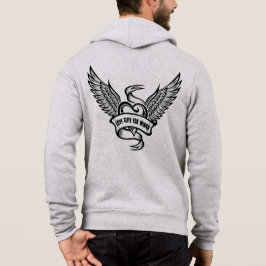 Vintages Herz mit Flügeln Hoodie