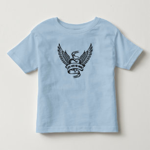 Vintages Herz mit Flügeln Kleinkind T-shirt