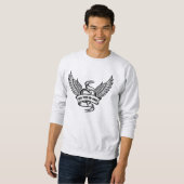 Vintages Herz mit Flügeln Sweatshirt (Vorne ganz)