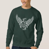 Vintages Herz mit Flügeln Sweatshirt (Vorderseite)