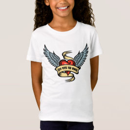 Vintages Herz mit Flügeln T-Shirt