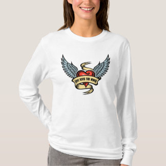 Vintages Herz mit Flügeln T-Shirt