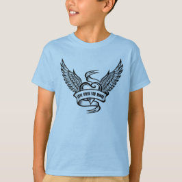 Vintages Herz mit Flügeln T-Shirt