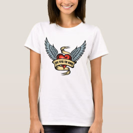 Vintages Herz mit Flügeln T-Shirt