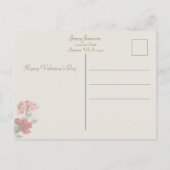 Vintages Herz und Nieren Valentine Postkarte (Rückseite)