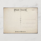 Vintages Herz und Tauben Postkarte (Rückseite)