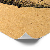 Vintages Herzdiagramm Abbildung Vintage Kunst Poster (Ecke)