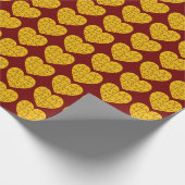 Vintages Herzform Jigsaw Puzzle Geschenkpapier (Ecke)