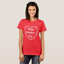 VINTAGES HERZLICHES VALENTINISCHES TAGESGESTALT T-Shirt