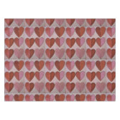 Vintages Herzmuster Tischdecke (Vorderseite (Horizontal))