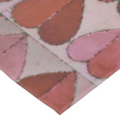 Vintages Herzmuster Tischdecke (Schrägansicht)