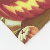 Vintages HexenHalloween-Button Fleecedecke (Ecke)