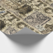Vintages Hexerei-Verpackungs-Papier Geschenkpapier (Ecke)