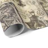 Vintages Hexerei-Verpackungs-Papier Geschenkpapier (Rolleneckpunkt)
