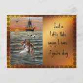 Vintages Highlight Kleine Meerjungfrau Postkarte (Vorderseite)