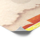 Vintages Himalayas Reiseposter Poster (Ecke)