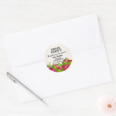 Vintages Himbeerfrüchtekonserven | Jam Label Runder Aufkleber (Umschlag)