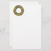 Vintages Himmelsrad, astrologisches Zodiakrad Briefpapier (Vorne/Hinten)