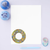 Vintages Himmelsrad, astrologisches Zodiakrad Flyer (Einzeln)